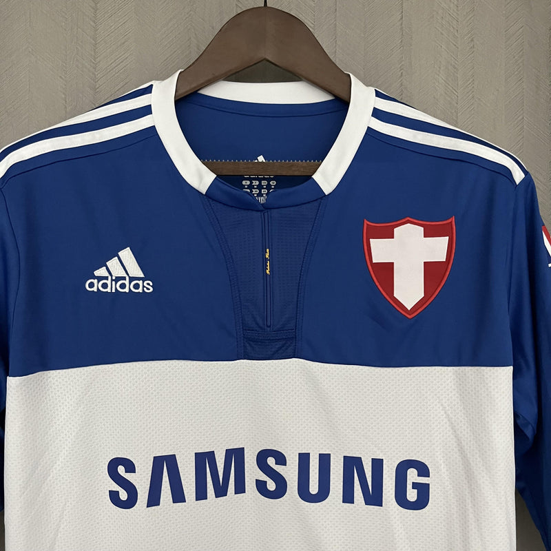 Camisa III Palmeiras Retrô | 2009 Torcedor Adidas - Azul e Branca - Manga Longa