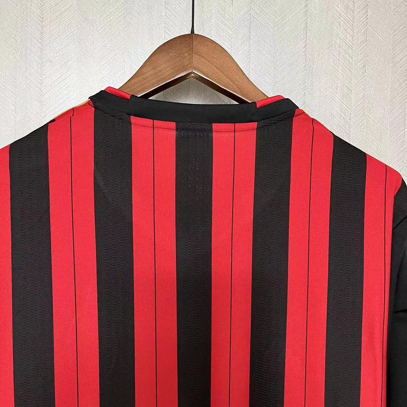 Camisa I Milan Retrô | 13/14 Torcedor Adidas - Vermelha e Preta - Manga Longa