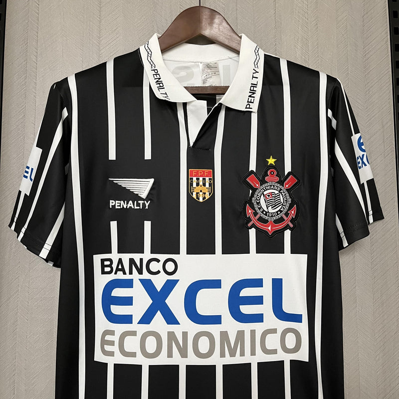 Camisa II Corinthians Retrô | 1998 Penalty - Preta e Branca