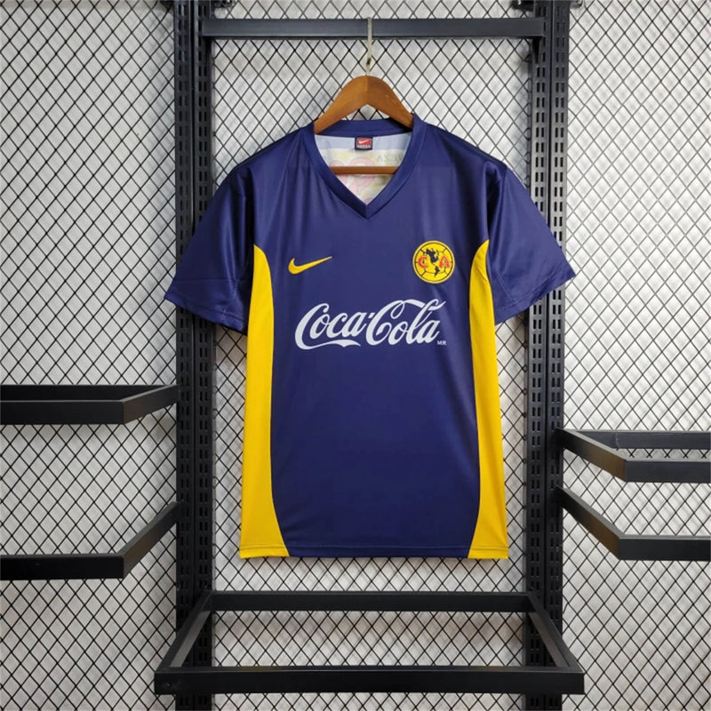 Camisa II América do México | 00/01 Torcedor Nike - Azul e Amarela