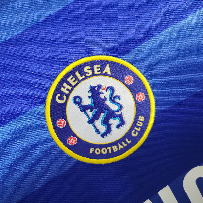 Camisa I Chelsea Retrô | 11/12 Adidas - Azul e Branca - Manga Longa
