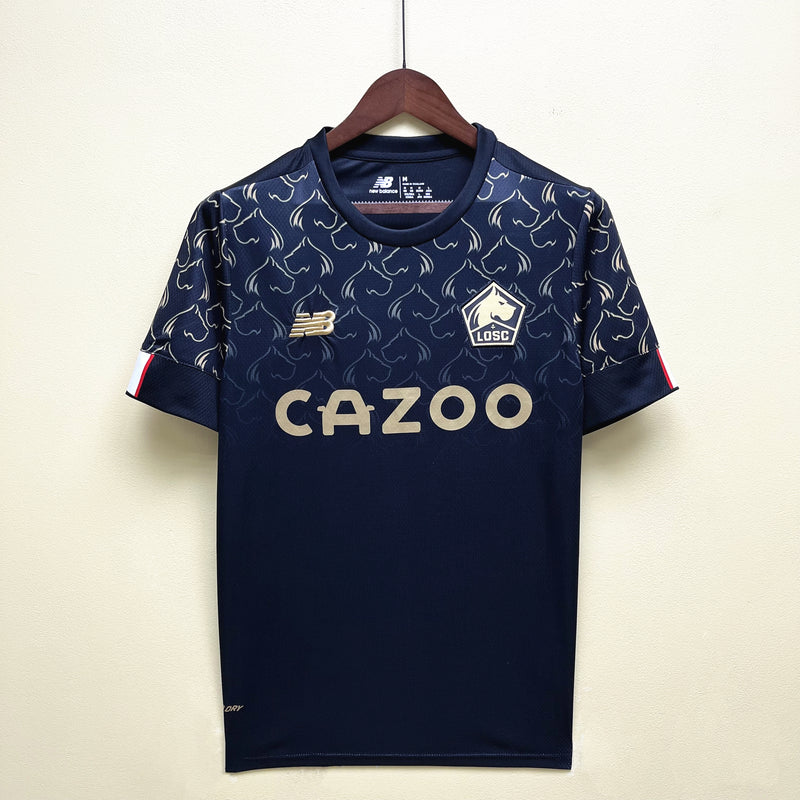 Camisa III Lille | 22/23 Torcedor New Balance - Preta e Dourada