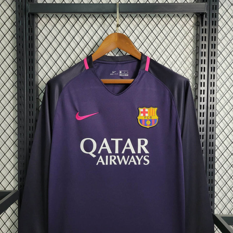 Camisa II Barcelona Retrô | 16/17 Nike - Roxa - Manga Longa