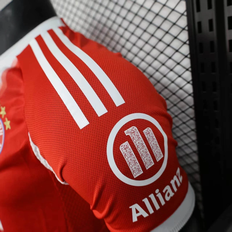 Camisa I Bayern de Munique | 25/26 Modelo Jogador Adidas - Vermelha e Branca