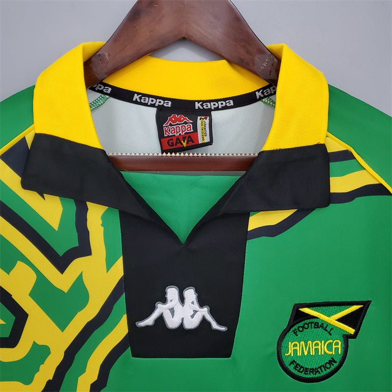 Camisa II Jamaica Retrô | 1998 Kappa - Verde Amarela e Preta