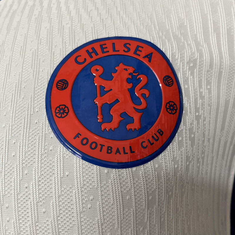 Camisa II Chelsea | 24/25 Modelo Jogador Nike - Branca e Azul