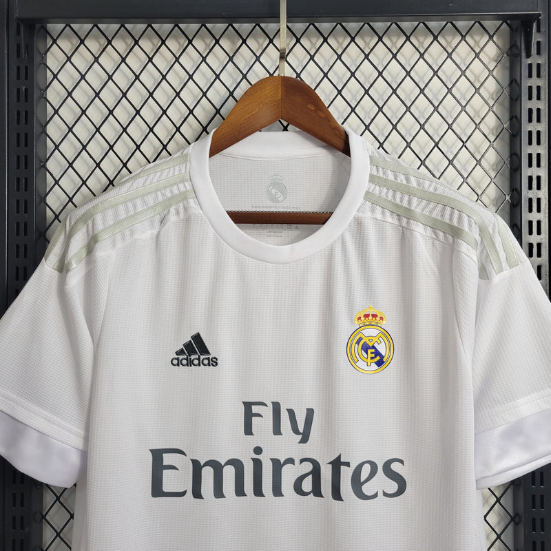 Camisa I Real Madrid Retrô | 15/16 Adidas - Branca