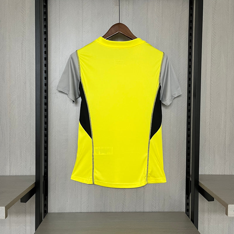 Camisa de Treino Flamengo | 24/25 Torcedor Adidas - Amarela e Cinza - Feminina