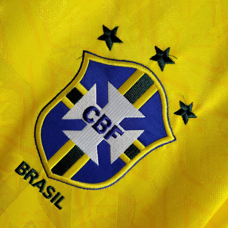 Camisa I Brasil Retrô | 1992 Umbro - Amarela