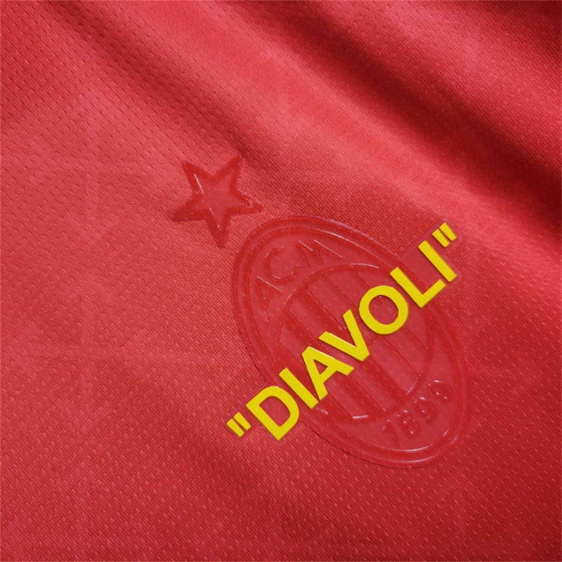 Camisa IV Goleiro Milan | 24/25 Torcedor Puma - Vermelha e Verde