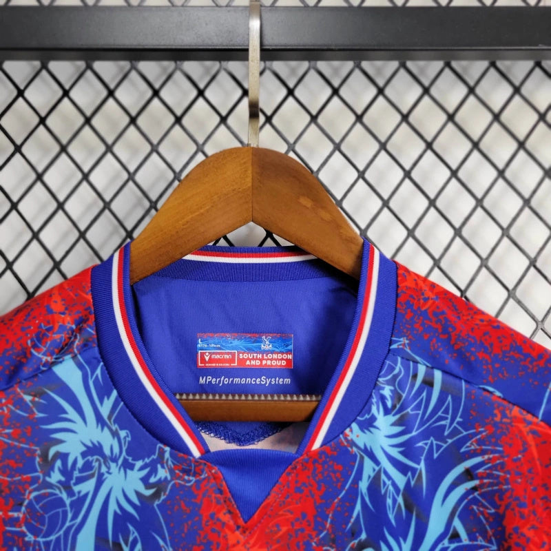 Camisa I Crystal Palace | 24/25 Torcedor Macron - Azul e Vermelha