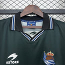 Camisa II Real Sociedad Retrô | 00/02 Astore - Preta e Branca