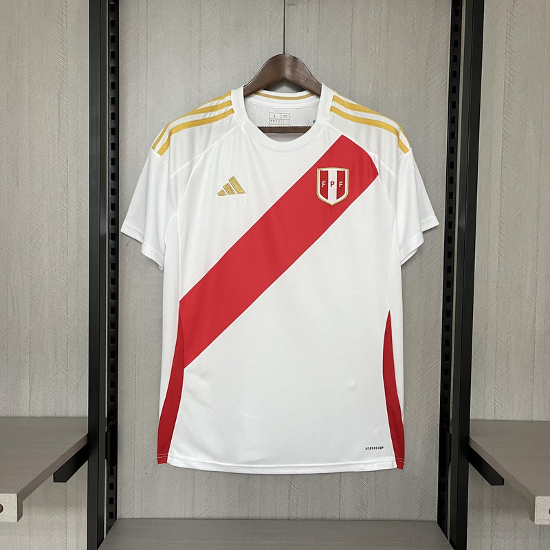 Camisa I Peru | 24/25 Torcedor Adidas - Branca e Vermelha