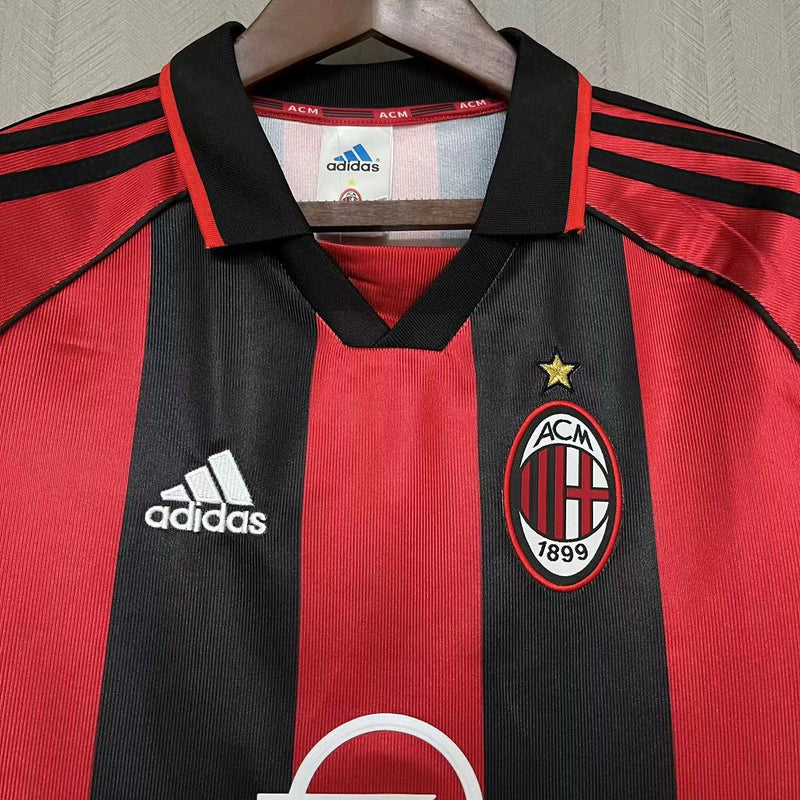 Camisa I Milan Retrô | 98/99 Torcedor Adidas - Vermelha e Preta