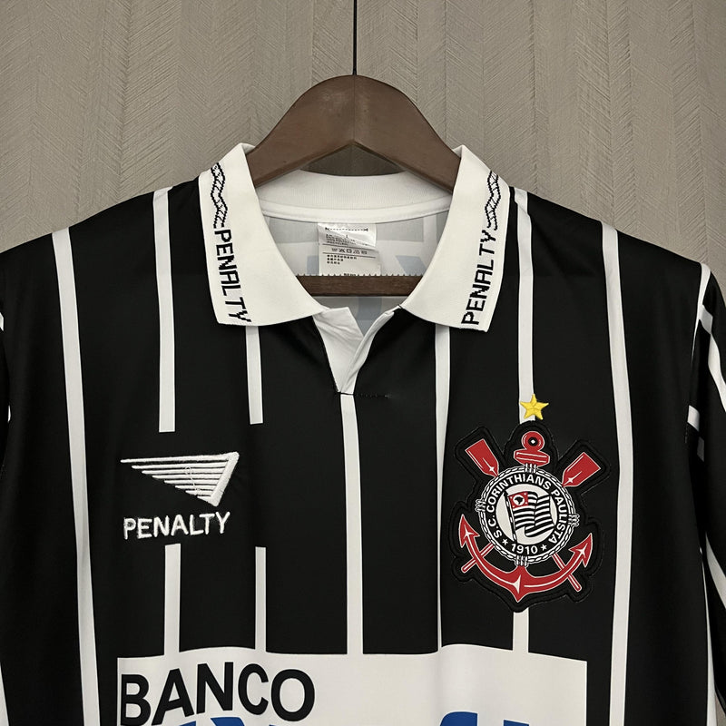 Camisa II Corinthians Retrô | 1997 Penalty - Preta e Branca
