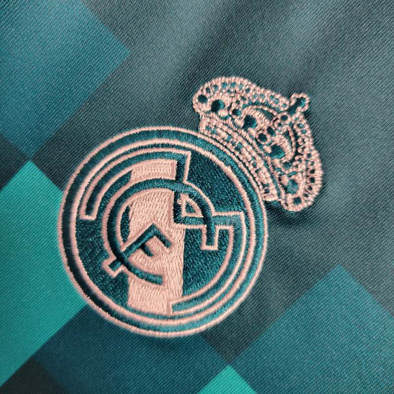 Camisa III Real Madrid Retrô | 17/18 Adidas - Azul
