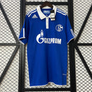 Camisa I Schalke 04 Retrô | 10/11 Adidas - Azul e Branca