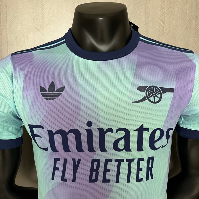 Camisa III Arsenal | 24/25 Modelo Jogador Adidas - Azul e Lilás