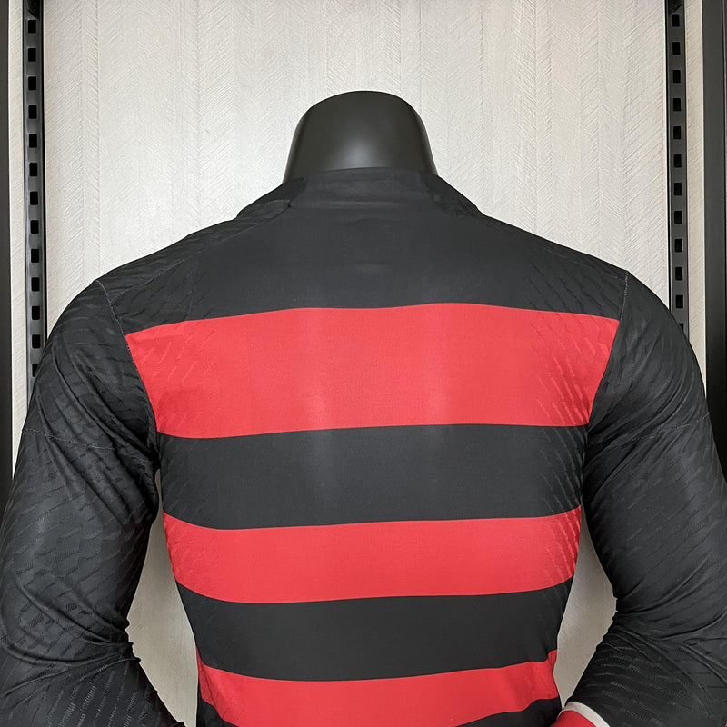 Camisa I Flamengo | 24/25 Modelo Jogador Adidas - Vermelha e Preta (Manga longa)