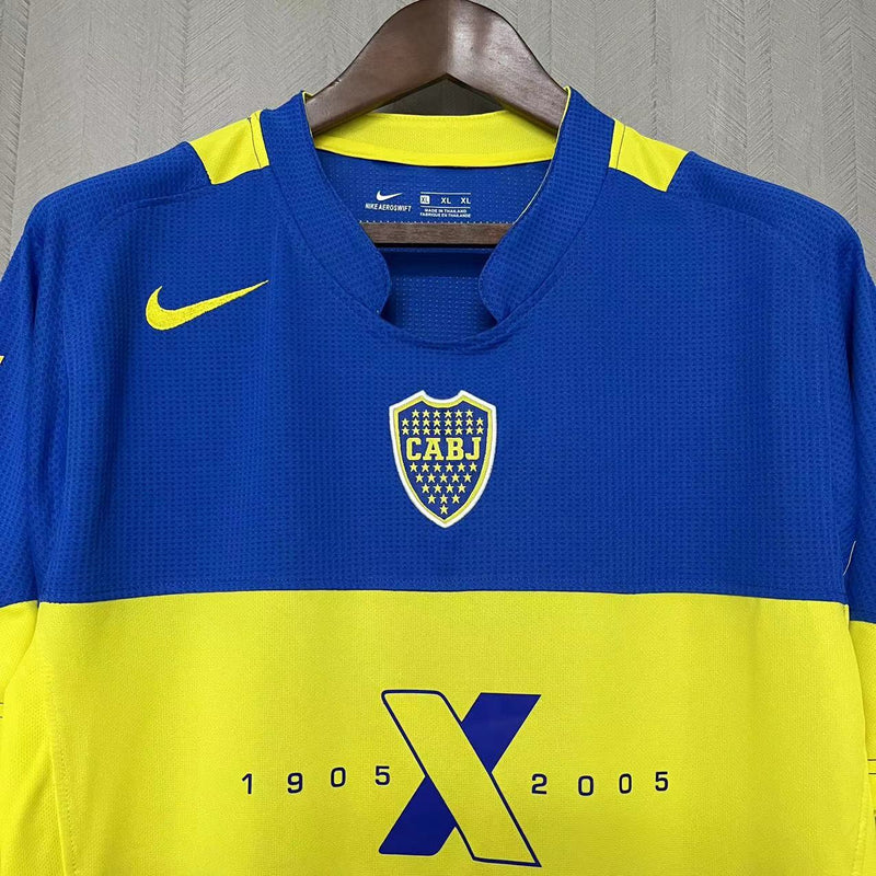 Camisa I Boca Juniors Retrô Centenário | 05/06 Torcedor Nike - Azul e Amarela