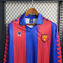 Camisa I Barcelona Retrô | 91/92 Meyba - Azul e Vermelha - Manga Longa