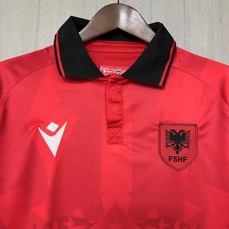 Camisa I Albânia | 23/24 Torcedor Macron - Vermelha
