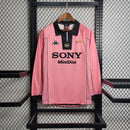 Camisa Centenário Juventus Retrô | 97/98 Adidas - Rosa e Preta - Manga Longa