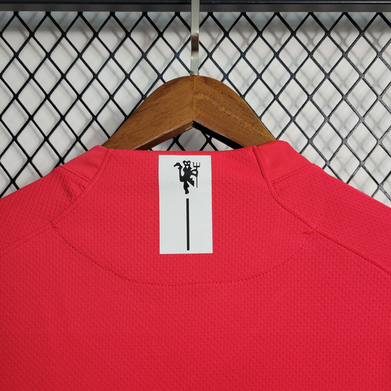 Camisa Champions League Manchester United Retrô | 07/08 Nike - Vermelha