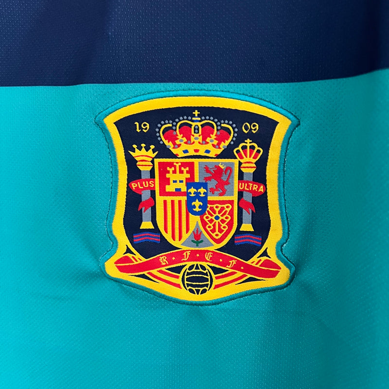 Camisa Goleiro Espanha Retrô | 2010 Adidas - Verde e Azul