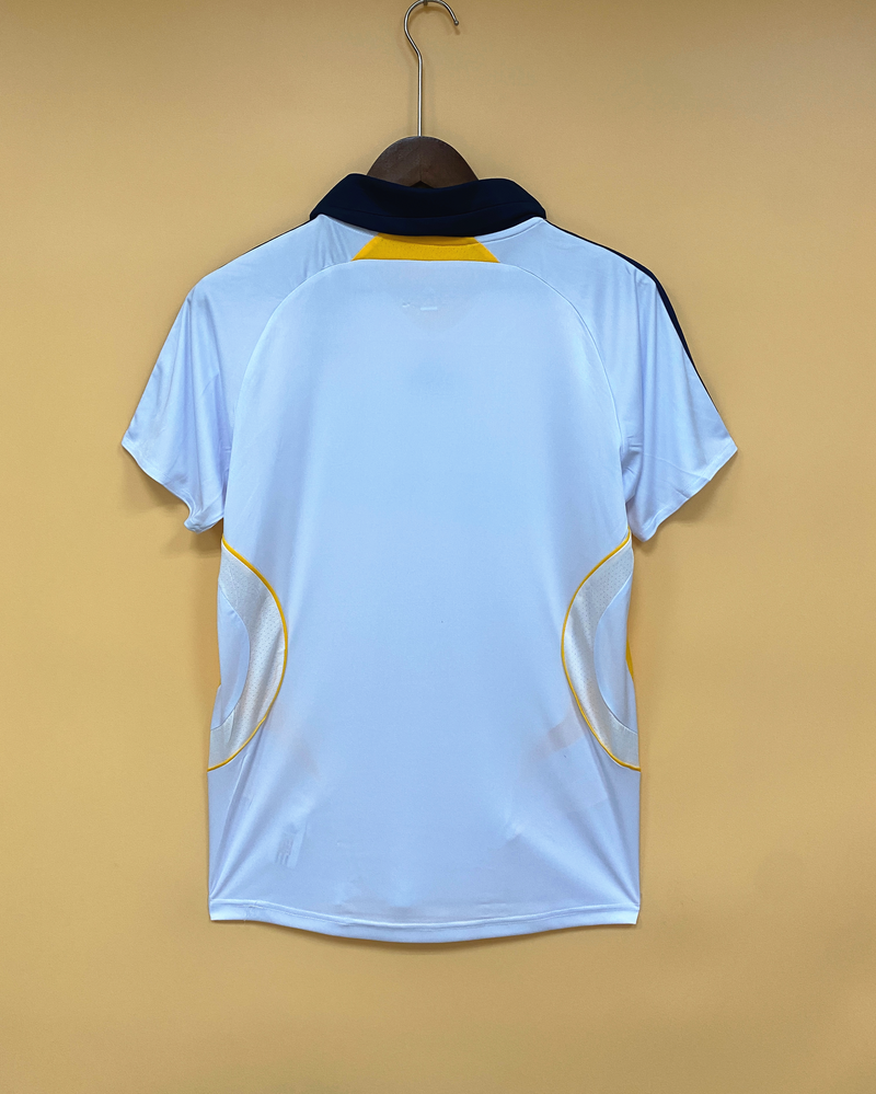 Camisa I LA Galaxy Retrô | 07/08 Torcedor Adidas - Branca Amarela