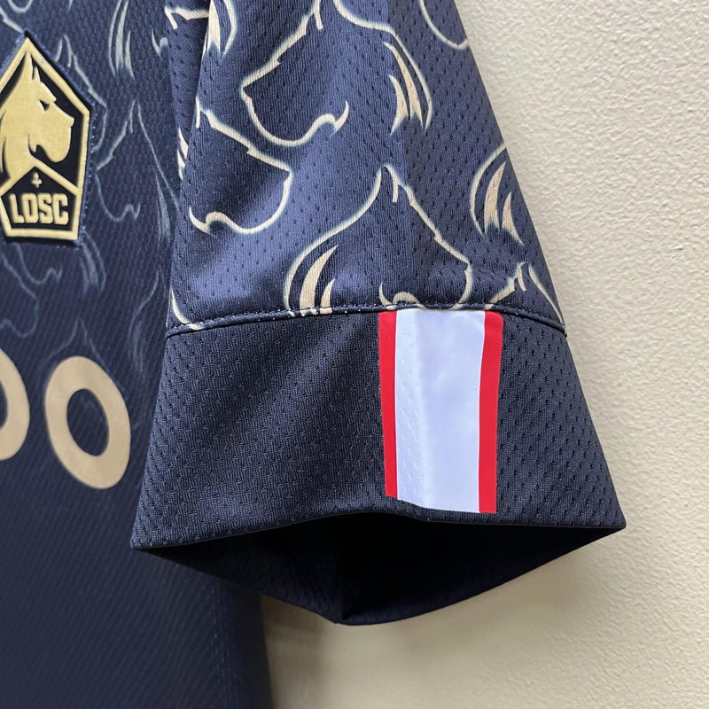 Camisa III Lille | 22/23 Torcedor New Balance - Preta e Dourada