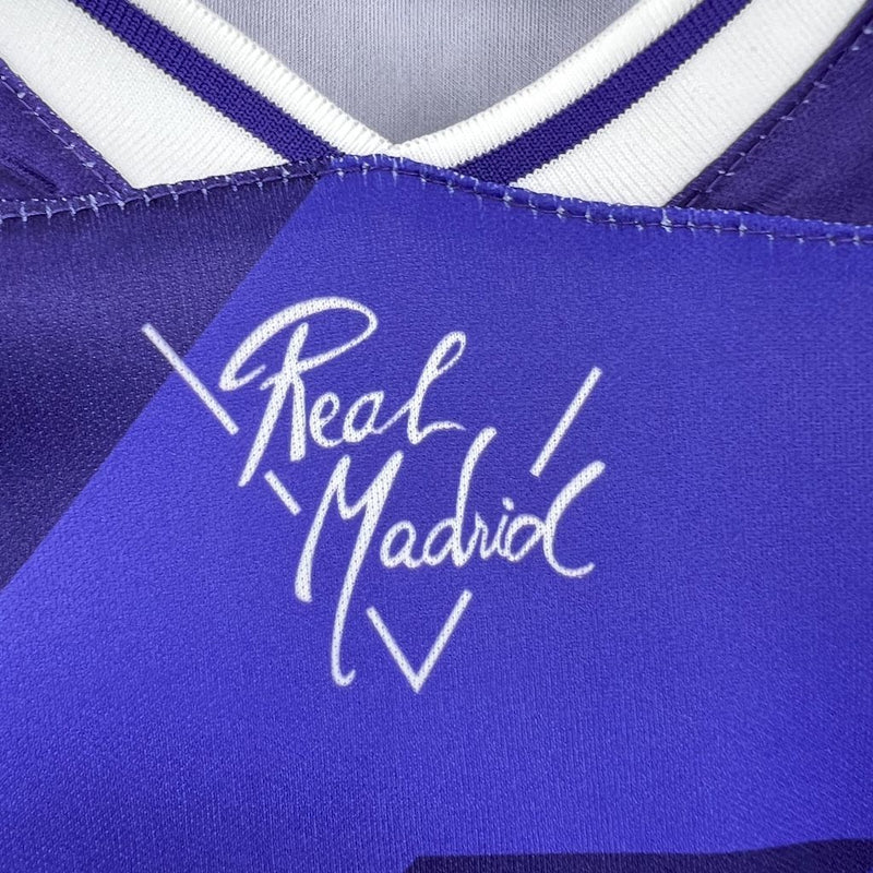 Camisa II Real Madrid Retrô | 94/96 Kelme - Roxa e Branca