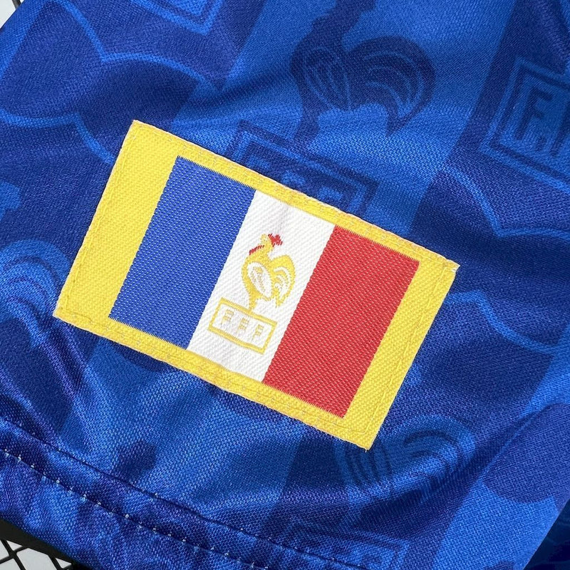Camisa I França Retrô | 1996 Adidas - Azul