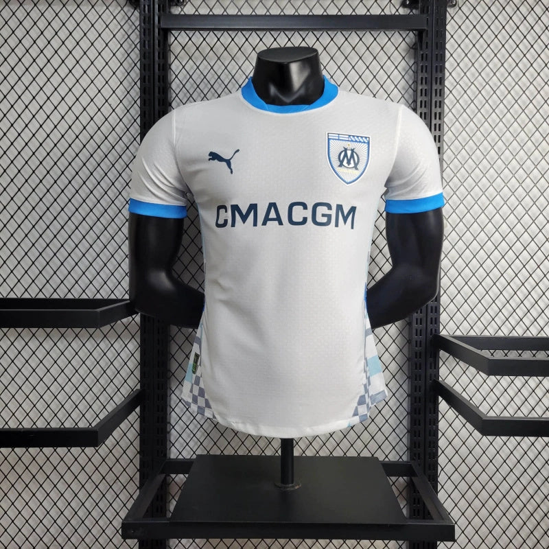 Camisa I Olympique de Marseille | 24/25 Modelo Jogador Puma - Branca