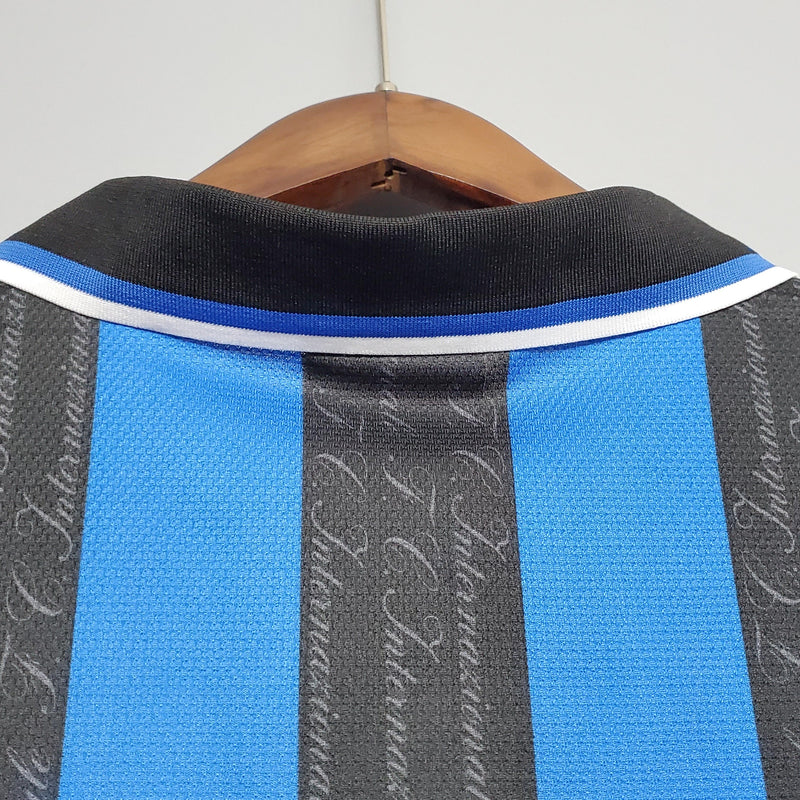 Camisa I Inter de Milão Retrô | 97/98 Umbro - Azul e Preta
