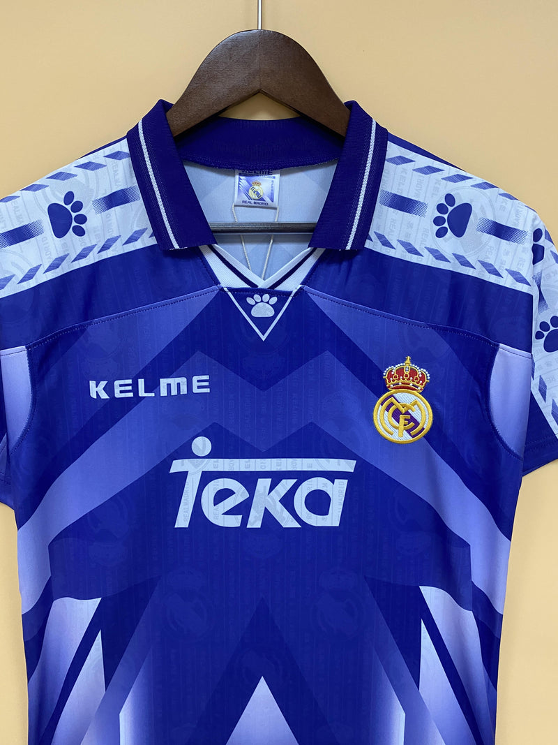 Camisa II Real Madrid Retrô | 96/97 Torcedor Kelme - Roxa
