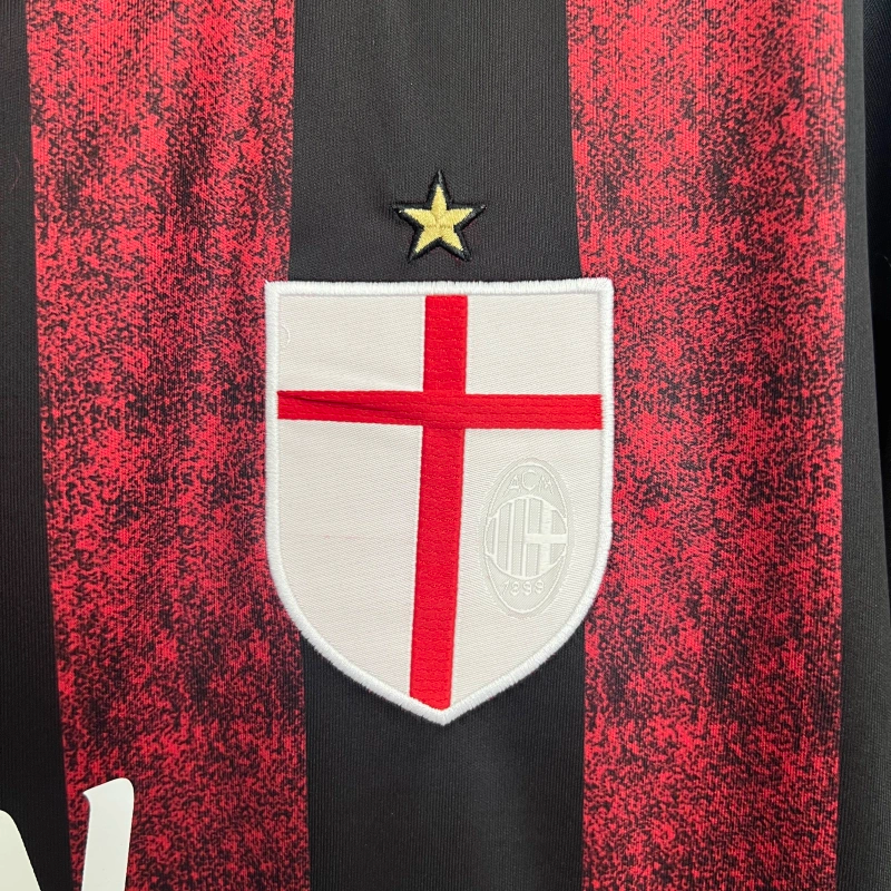 Camisa I Milan Retrô | 15/16 Adidas - Vermelha e Preta