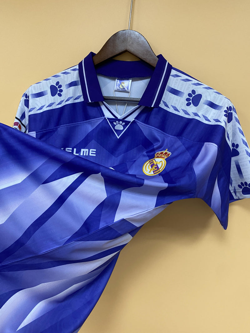 Camisa II Real Madrid Retrô | 96/97 Torcedor Kelme - Roxa