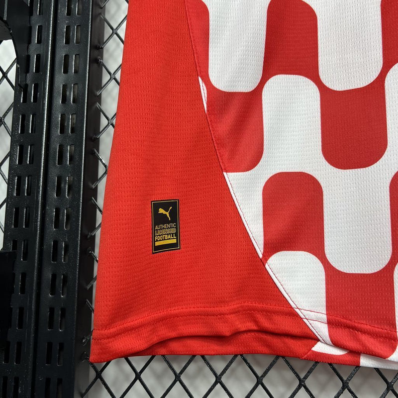 Camisa I Girona | 24/25 Torcedor Puma - Vermelha e Branca