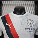 Camisa II Manchester City | 2025 Modelo Jogador Puma - Branca Vermelha e Preta