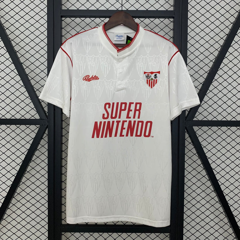 Camisa I Sevilla Retrô | 91/92 Bukta - Branca
