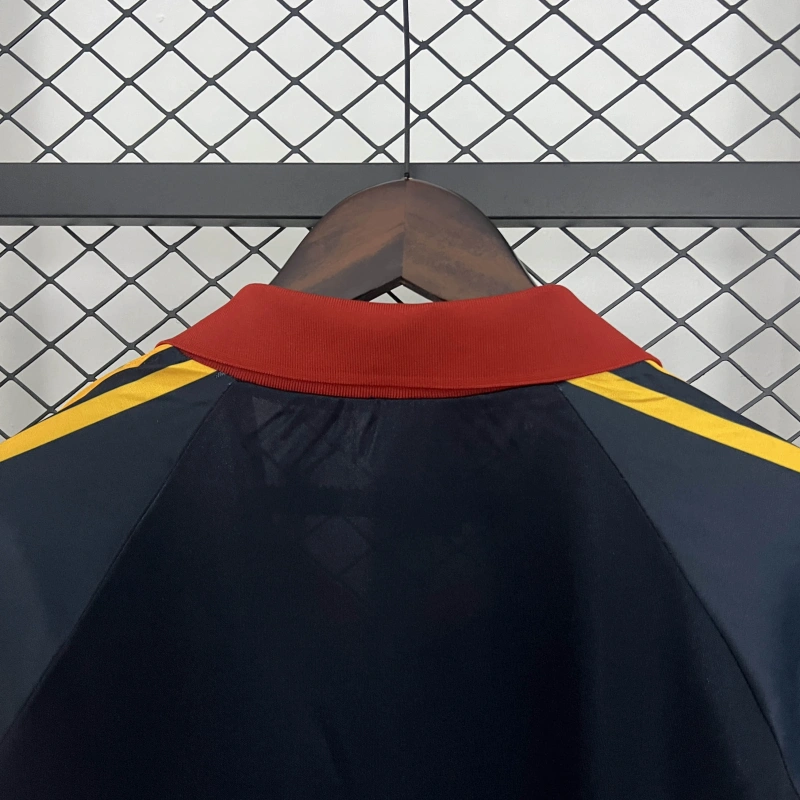 Camisa I Roma Retrô | 91/92 Adidas - Azul Vermelha e Amarela