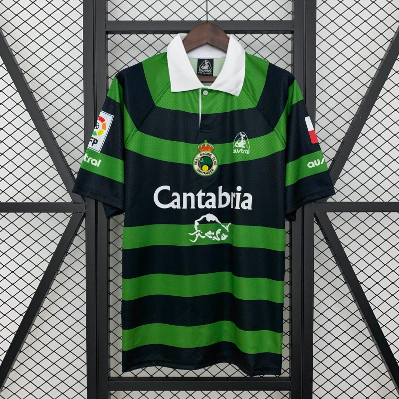 Camisa II Racing Club Santander Retrô | 99/00 Austral - Verde e Preta