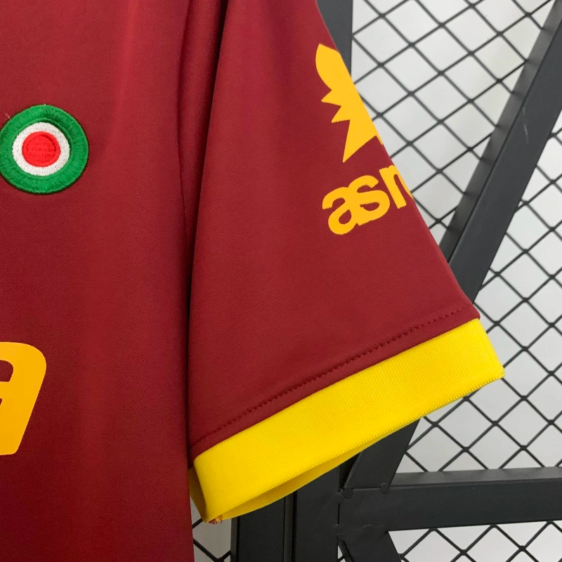 Camisa I Roma Retrô | 91/92 Adidas - Vermelha e Amarela