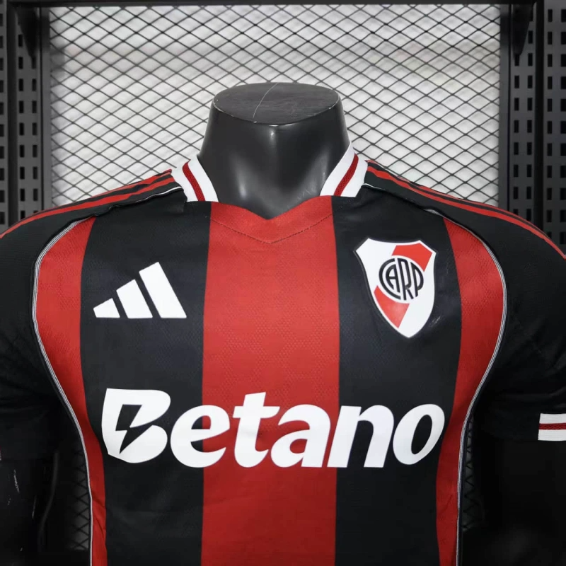 Camisa II River Plate | 25/26 Modelo Jogador Adidas - Preta e Vermelha