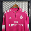Camisa II Real Madrid Retrô | 14/15 Adidas - Rosa - Manga Longa