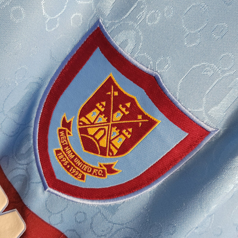 Camisa II West Ham Retrô | 95/97 Pony - Azul e Vermelha