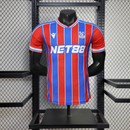 Camisa I Crystal Palace| 25/26 Modelo Jogador Macron - Azul e Vermelha