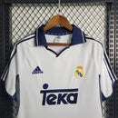 Camisa I Real Madrid Retrô | 00/01 Adidas - Branca e Azul