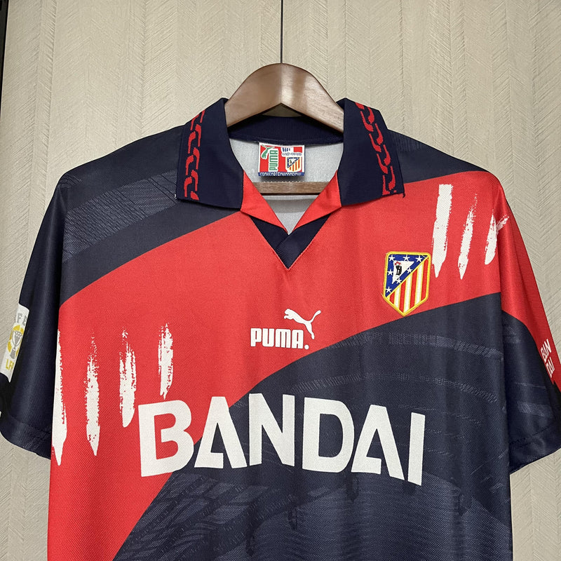 Camisa II Atlético de Madrid Retrô | 96/97 Torcedor Puma - Azul e Vermelha
